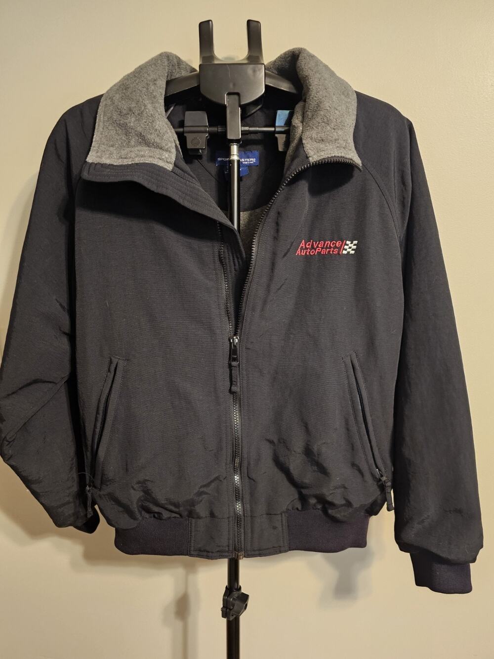 Vintage Advance Auto Parts Sportsmaster Men's Nylon Jacket M Workwear